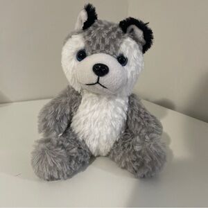 T.A.g Wolf Beasty Babies Glitter 7”  Soft Plush Stuffed Animal